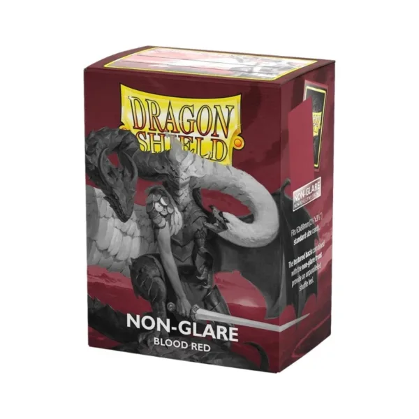 Dragon Shield Matte Standard Non-Glare Blood Red 100 Sleeves – AT-11824