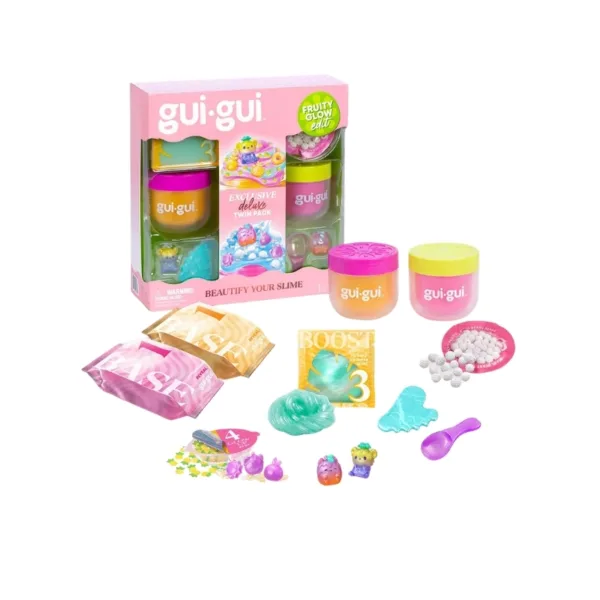 Gui Gui Deluxe Twin Pack DIY Slime Kit with Figurines & Charms – 90761