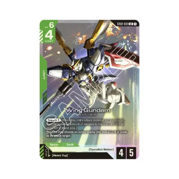 Gundam Card Game Assemble Starter Set Wings of Advance ENG – ST02A