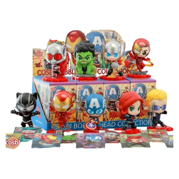 Hot Toys Marvel Comics Avengers Cosbi Collection Blind Box 1pc Mini Bobble-Head Figure with Collectible Character Card – CBX091