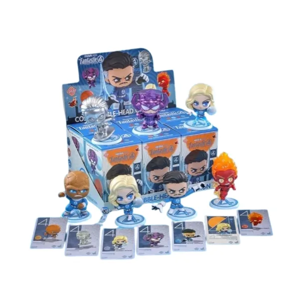 Hot Toys Marvel Fantastic Four Cosbi Collection Blind Box 1pc Mini Bobble-Head Figure with Collectible Character Card – CBX313