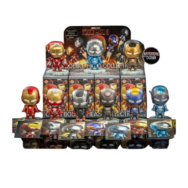 Hot Toys Marvel Iron Man 3 Cosbi Collection Blind Box Mini Bobble-Head Figure with Collectible Card – CBX057