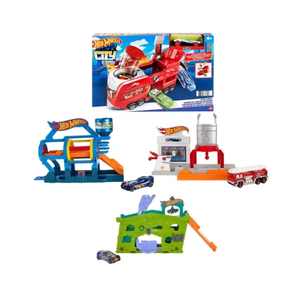 Hot Wheels City Fold-Out Playset Assorted Includes 1pc – FJN34