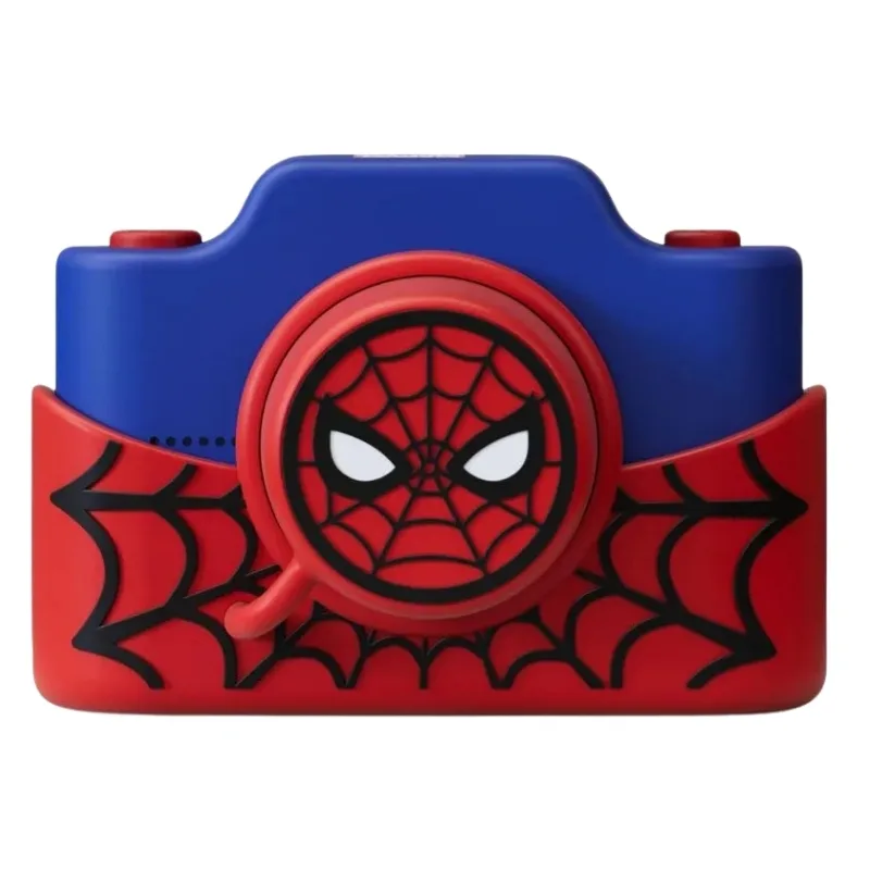 Kidamento Spider-Man digital camera for kids, featuring a colorful design and easy-to-use interface for young photographers.