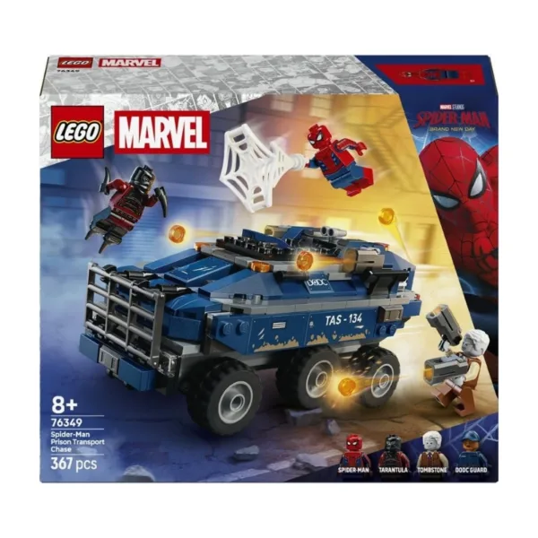 LEGO Marvel 76349 Spider-Man Prison Transport Chase Super Hero Toy Set – 6588688