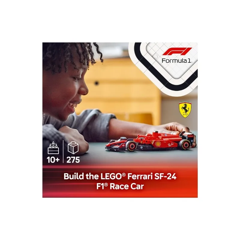 LEGO Speed 77242 Champions Ferrari SF-24 F1 Race Car Set - 6526993 - Image 3