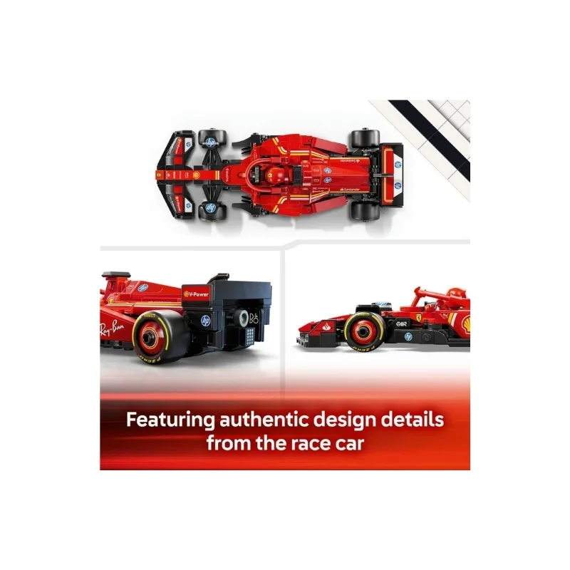 LEGO Speed 77242 Champions Ferrari SF-24 F1 Race Car Set - 6526993 - Image 6