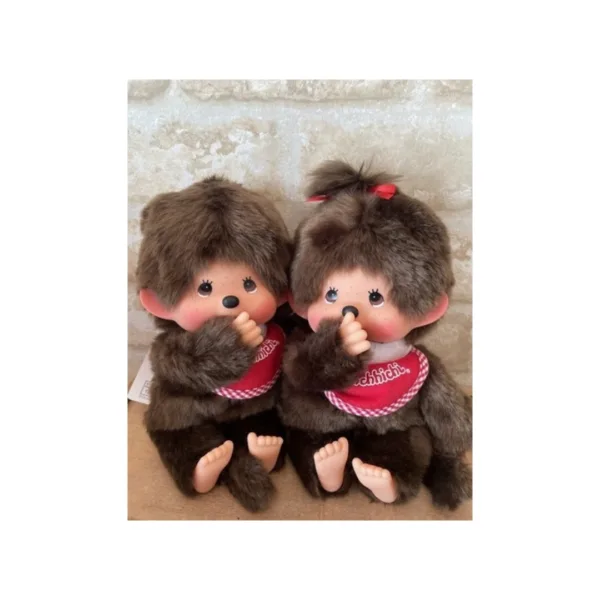 Monchhichi Classic 14cm Plush Duo Assortment by Sekiguchi Japanese Boy & Girl Collectible Plush Pair – M-202386