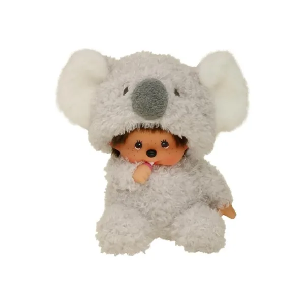 Monchhichi Sitting Fluffy Koala Plush by Sekiguchi Animal Series Collectible Plush Doll – M-245772
