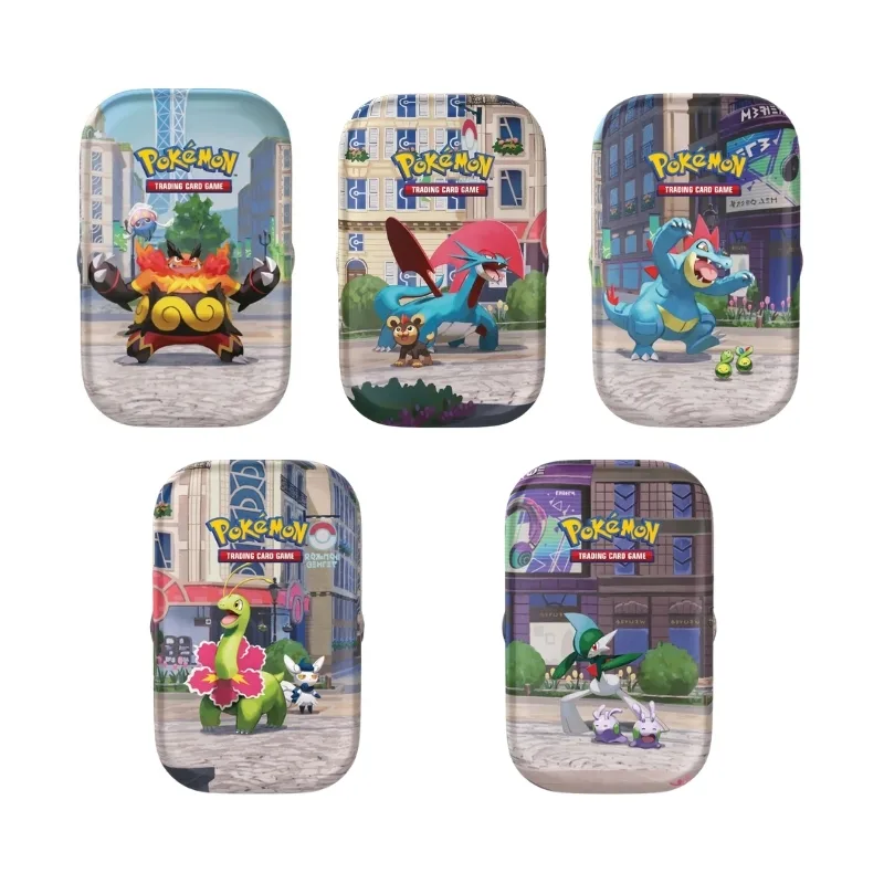 Lumiose City Mini Tin from Pokémon TCG, featuring vibrant artwork and collectible design