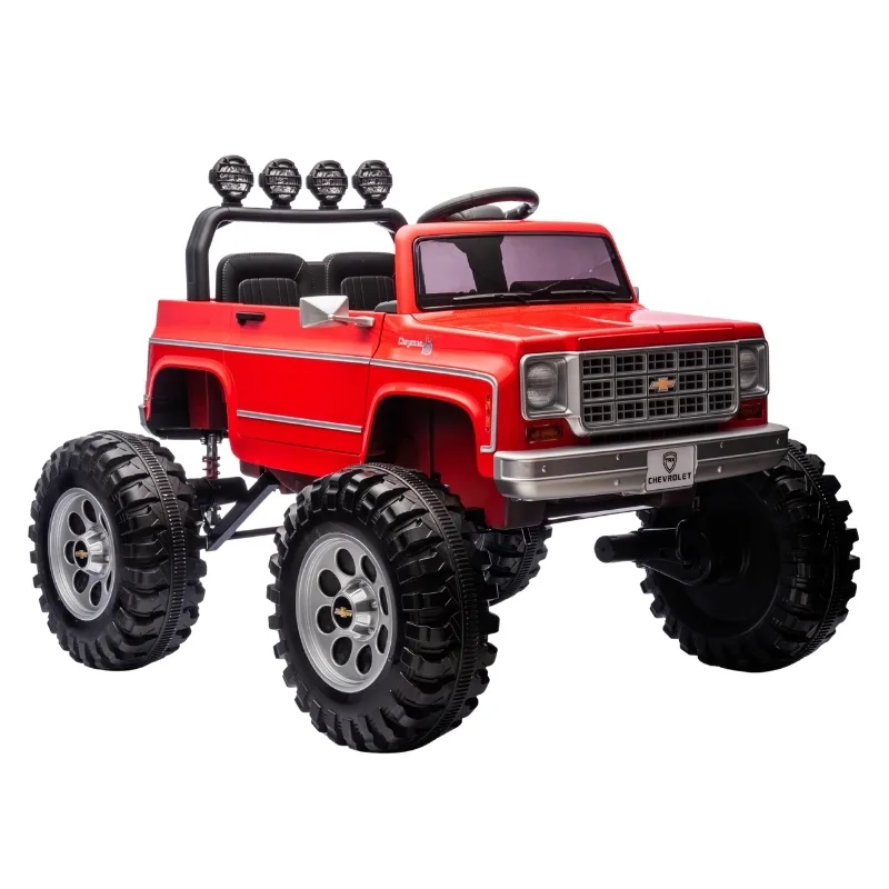 Rayfun Chevrolet Cheyenne Pickup 2.4G 24V7AH Red Electric Ride-On Car - TR2501 - Image 2