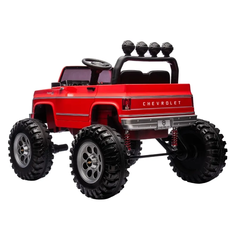 Rayfun Chevrolet Cheyenne Pickup 2.4G 24V7AH Red Electric Ride-On Car - TR2501 - Image 6