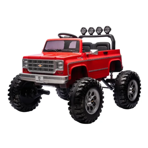 Rayfun Chevrolet Cheyenne Pickup 2.4G 24V7AH Red Electric Ride On Car – TR2501