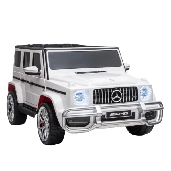 Rayfun Mercedes-Benz G63 White 2.4G  24V7AH Electric Ride-On Car – S307