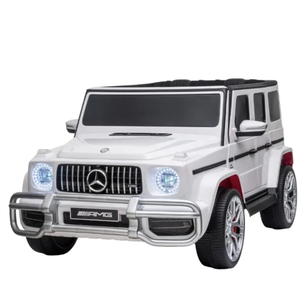 Rayfun Mercedes-Benz G63 White 2.4G  24V7AH Electric Ride-On Car – S307