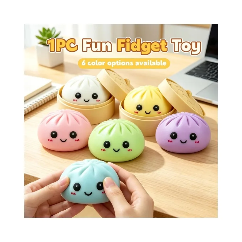 Squishy Bun Mini Flour Buns Fidget Toys (Random Surprise 1pc) - Image 3