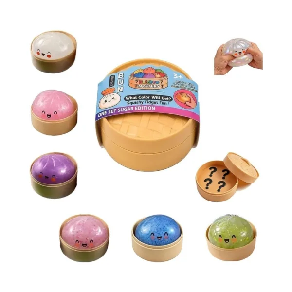 Squishy Bun Pectin Steamed Buns Fidget Toy (Random Surprise 1pc)