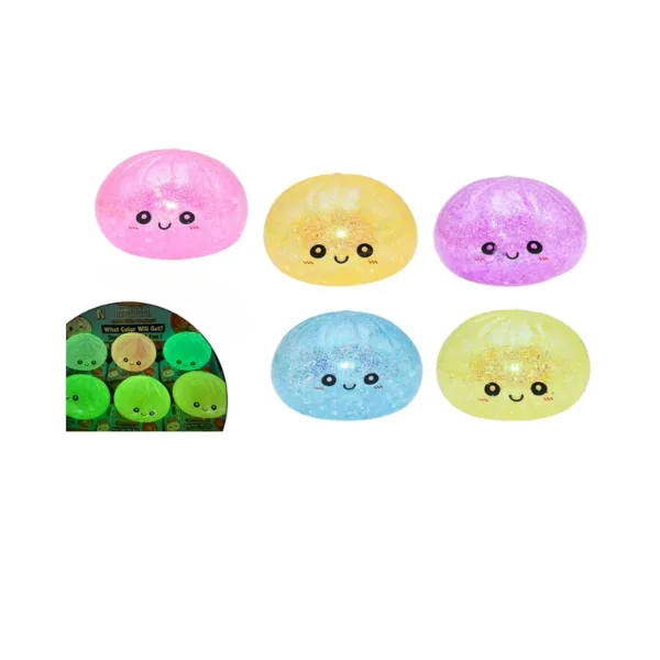 Squishy Bun Luminous Steamed Buns Fidget Toy ( Random Surprise 1pc)