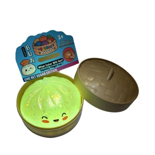 Squishy Bun Luminous Steamed Buns Fidget Toy ( Random Surprise 1pc)