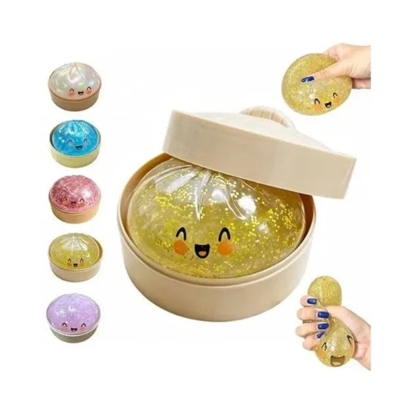Squishy Bun Mini Steamed With Gold Powder (Random Surprise 1pc)