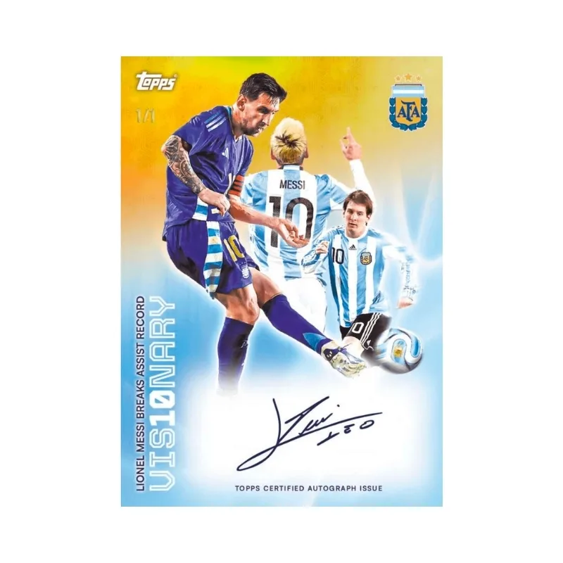 Topps 2026 Argentina National Team Set Soccer Box (6 Packs) - Image 5