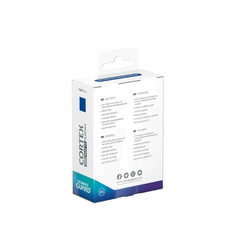 Ultimate Guard Cortex Sleeves Matte Standard Size (100) Blue - UGD011158 - Image 4