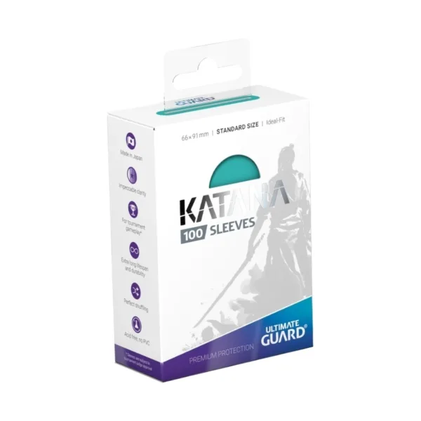 Ultimate Guard Katana Sleeves Standard Size (100) Turquoise – UGD010896