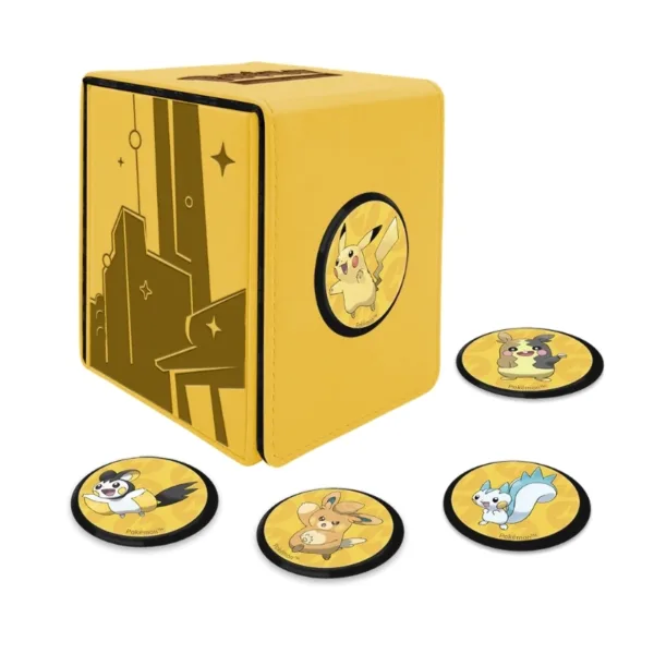 Ultra Pro: Shimmering Skyline featuring Pikachu Alcove Click Deck Box for Pokémon – 16203