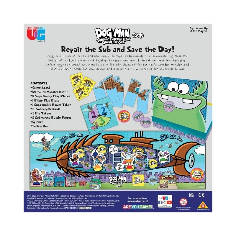 University Games: Dog Man Twenty Thousand Fleas Under the Sea Game - 7-013 - Image 7