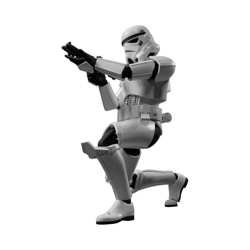 Blokees Star Wars Stormtrooper 1/12 Scale Snap-Fit Model Kit Articulated Action Figure - 75802 - Image 3