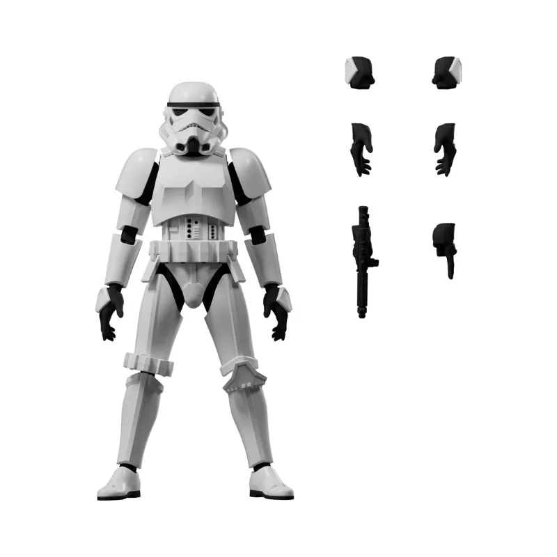 Blokees Star Wars Stormtrooper 1/12 Scale Snap-Fit Model Kit Articulated Action Figure - 75802 - Image 4