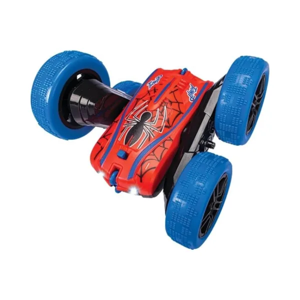 Dickie Marvel Spider-Man & Venom 2-in-1 Double-Sided RC Stunt Car – 360 Flip Remote Control Car