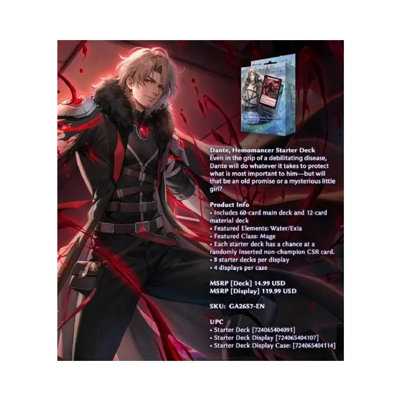 Grand Archive TCG: Dante Hemomancer Starter Deck – Water / Exia Mage Class - Image 2