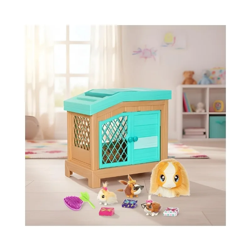 Little Live Pets Mama Surprise Guinea Pig Interactive Plush Playset - 26410 - Image 8