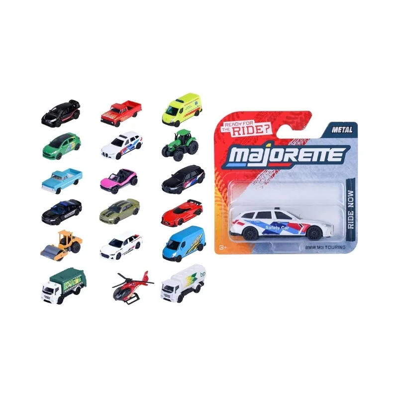 Assorted 1:64 scale die-cast metal toy cars, featuring various models in a colorful display