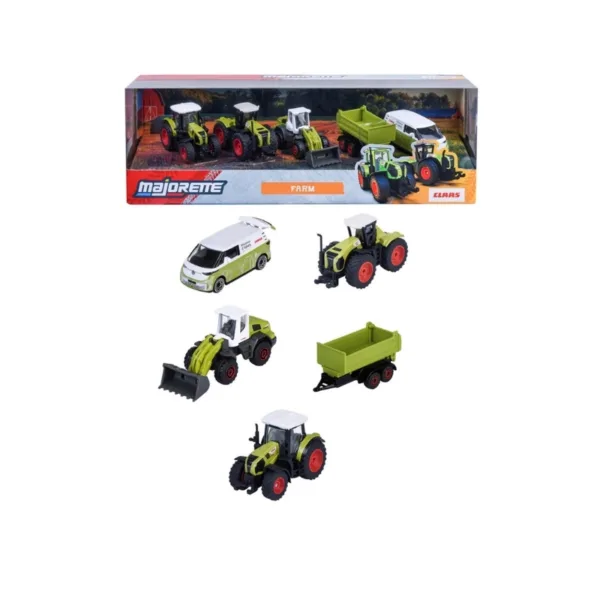 Majorette Claas Farm 5-Piece Die-Cast Vehicle Giftpack