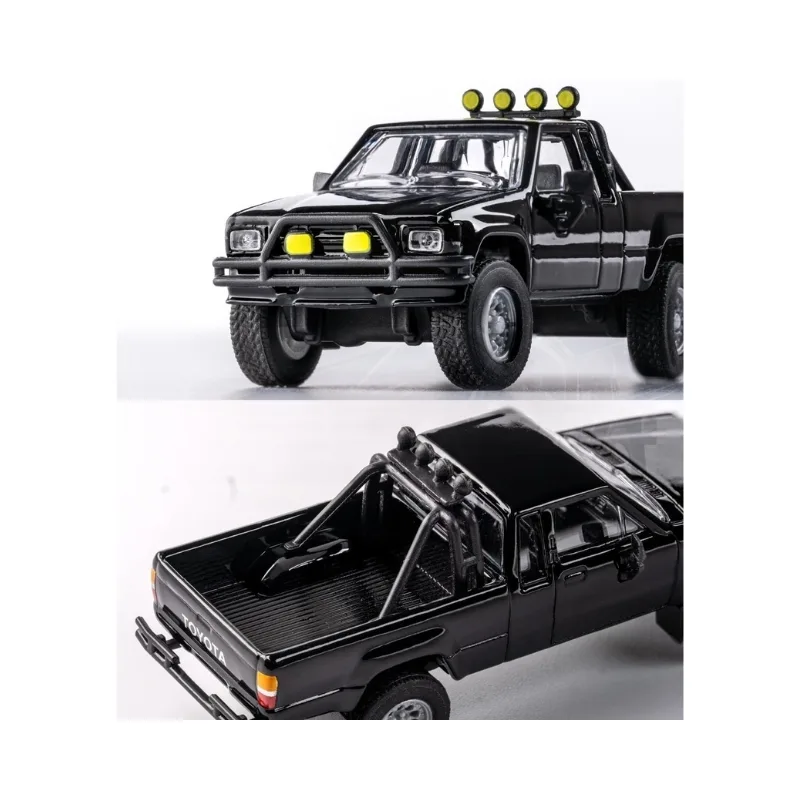 Majorette Collection Series 1:64 1985 Toyota Hilux SR5 Pickup Die-Cast Metal Model Truck with Acrylic Display Case - Image 4