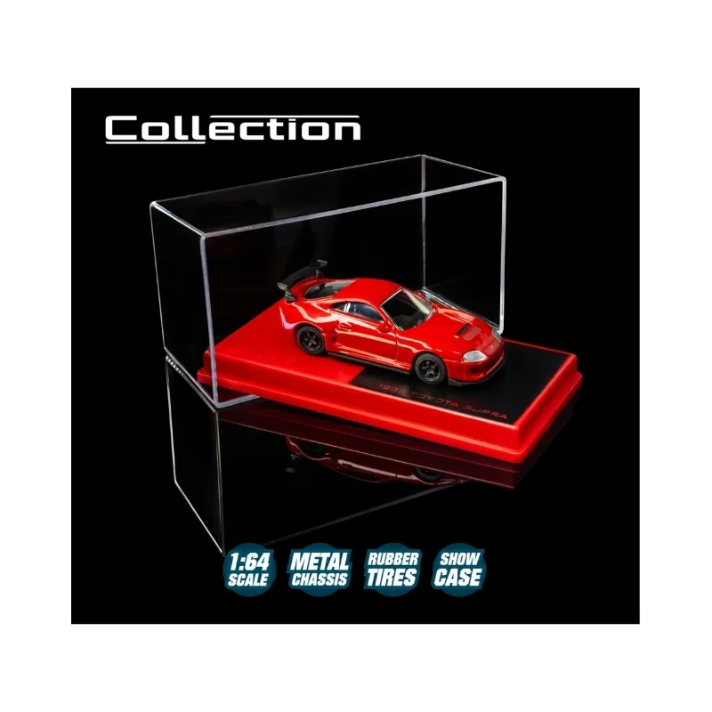 Majorette Collection Series 1:64 1995 Toyota Supra Die-Cast Metal Model Car with Acrylic Display Case - Image 5