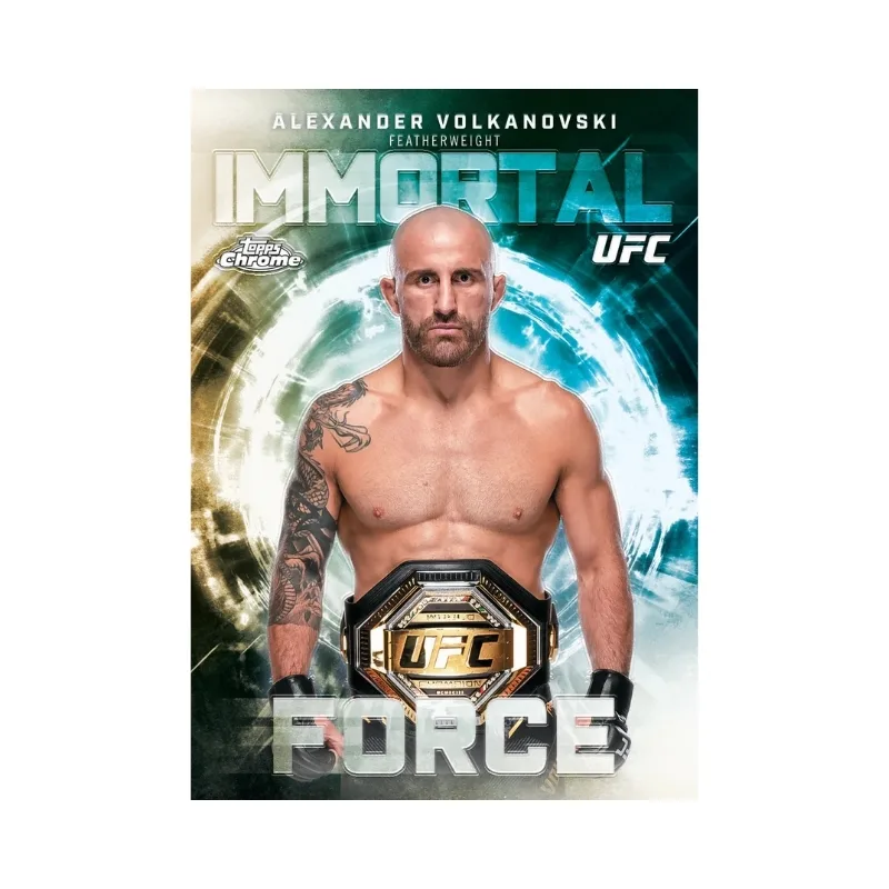 Topps Chrome UFC Trading Card Value Box (6 Packs) - Image 4