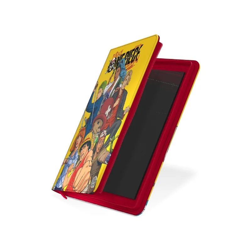 A 360-pocket binder featuring the One Piece Straw Hat Crew design, made with durable Xenoskin material