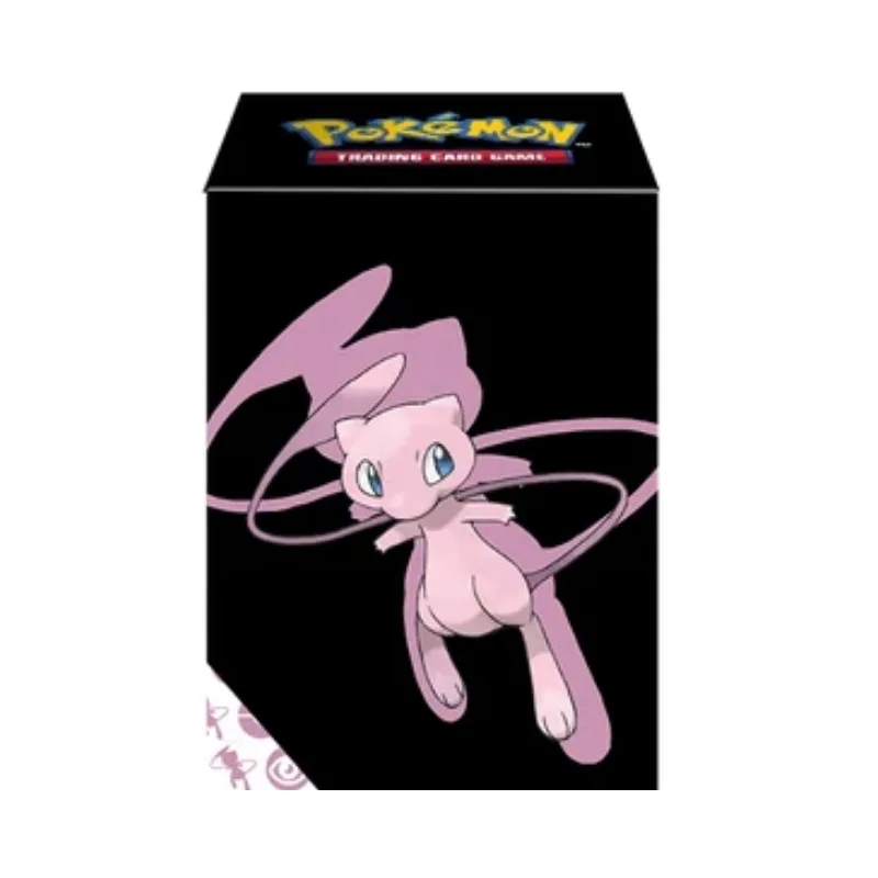 Full-view deck box featuring the Pokémon Mew design, showcasing vibrant colors and intricate artwork.