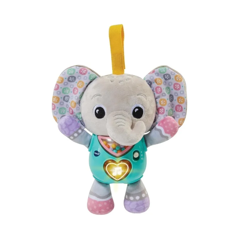 VTech Cuddle & Sing Elephant Interactive Plush Baby Toy with Songs & Lights - Image 2