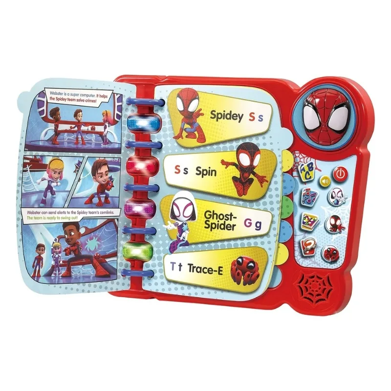 VTech Spidey and His Amazing Friends Learning Book Interactive Storybook Toy - Image 3