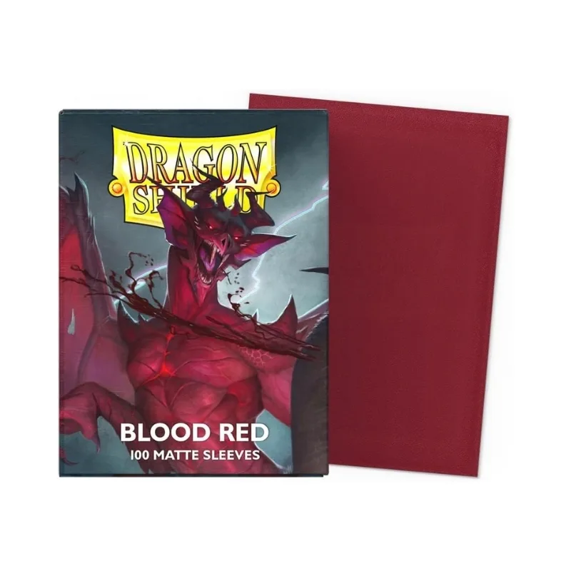 Dragon Shield Matte Standard Blood Red (100 Sleeves) - AT-11050 - Image 3