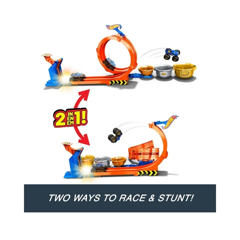 Hot Wheels Monster Trucks Loop-And-Flip Trophy Challenge Playset with Bigfoot - JBX64 - Image 6