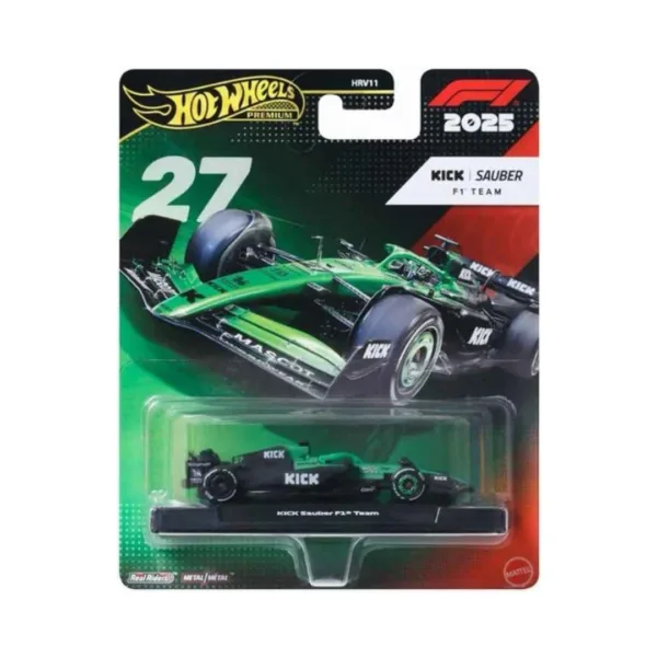 Hot Wheels Premium Formula 1 Stake F1 Team Kick Sauber Nico Hülkenberg (1:64 Scale) – JKD84