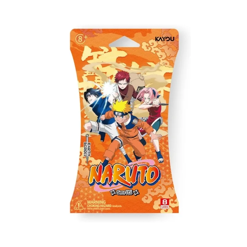Kayou Naruto Smriti collectible cards Earth Scroll booster box containing 24 packs for card game enthusiasts.