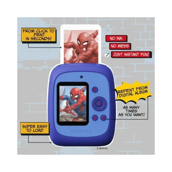 Kiimento P2 Instant Print Digital Camera – Spider Man – 13168