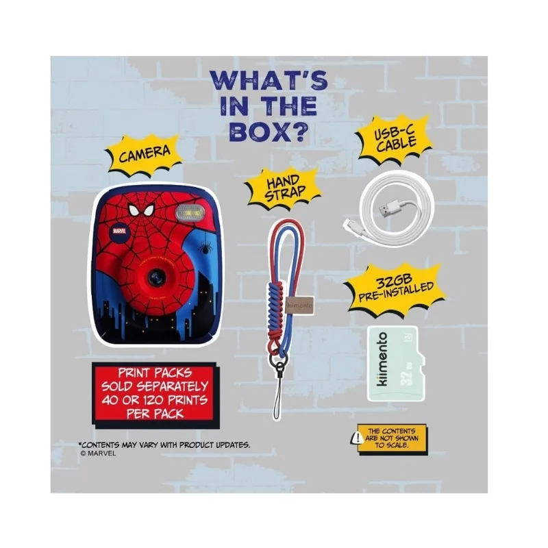 Kiimento P2 Instant Print Digital Camera - Spider Man - 13168 - Image 7