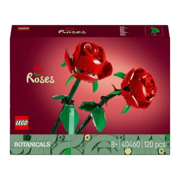 LEGO Botanicals Roses Building Set (40460) Artificial Red Flower Home Decor Kit – 6627169